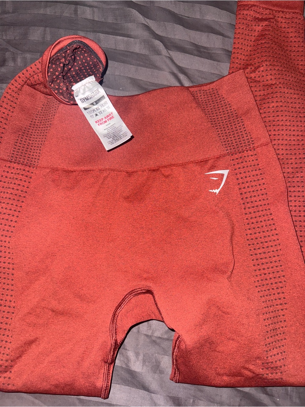 Gymshark Seamless High-Waist Bike Shorts - Burnt Orange